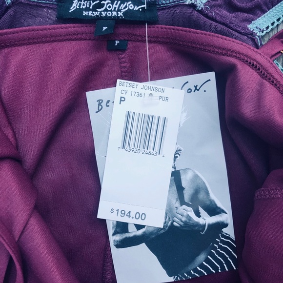 🎀Betsey Johnson New York purple Blue lace dress - Picture 3 of 5